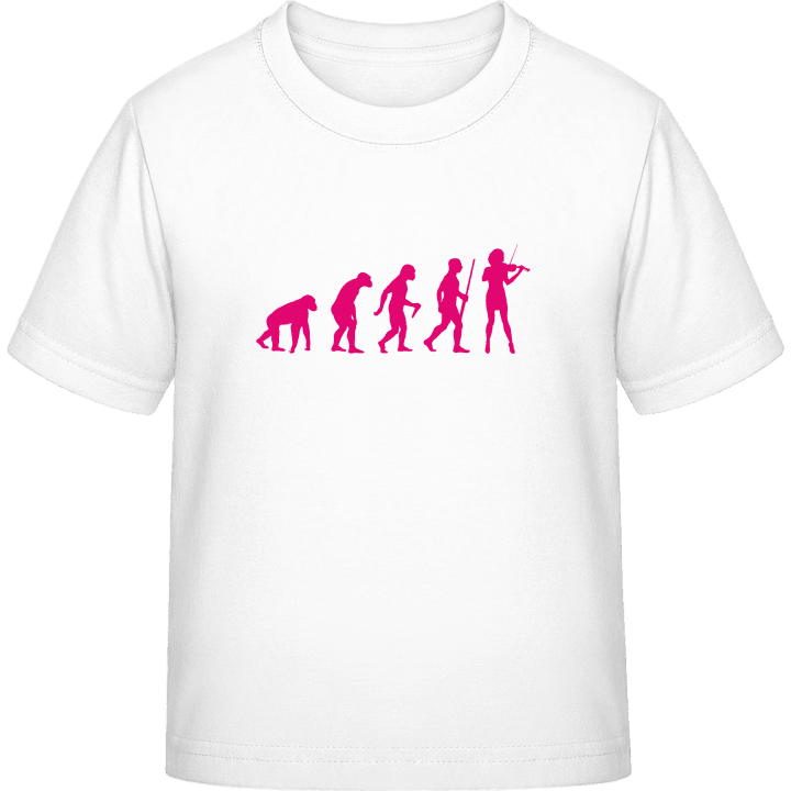 Female Violin Player Evolution T-shirt för barn contain pic