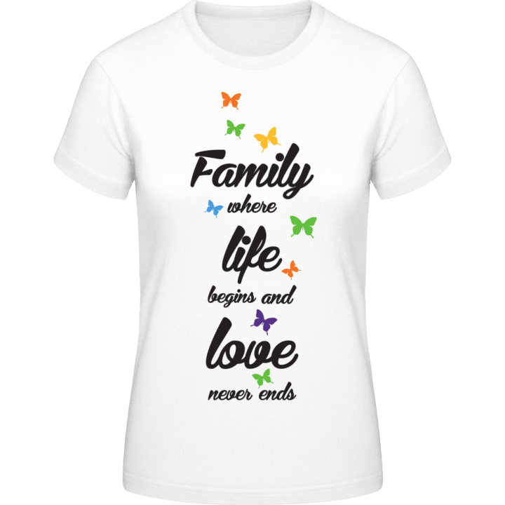 Family where life begins T-shirt til kvinder 0 image