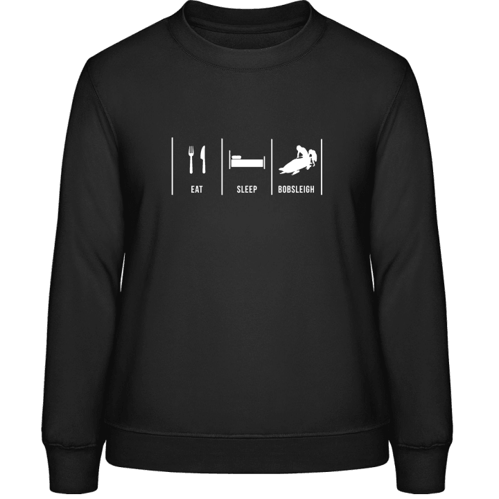 Eat Sleep Bobsled Frauen Sweatshirt contain pic