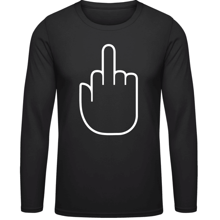 Outline Stinky Finger Fuck Finger Long Sleeve Shirt contain pic