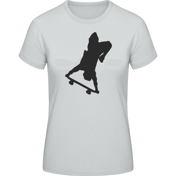 Skateboarder Trick T-skjorte for kvinner contain pic
