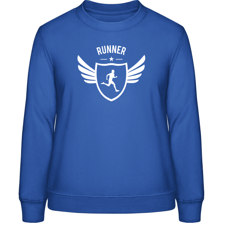 Runner Winged Frauen Sweatshirt contain pic