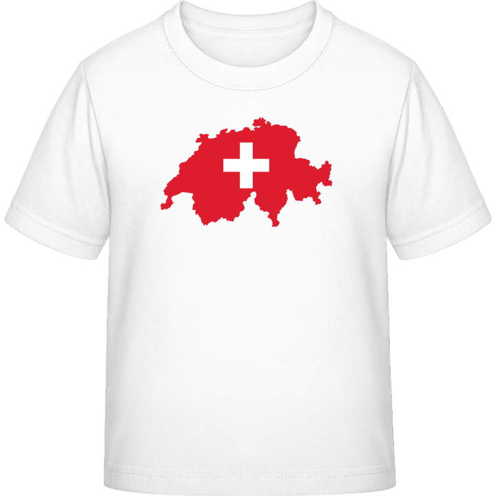 Switzerland Map and Cross T-shirt för barn contain pic