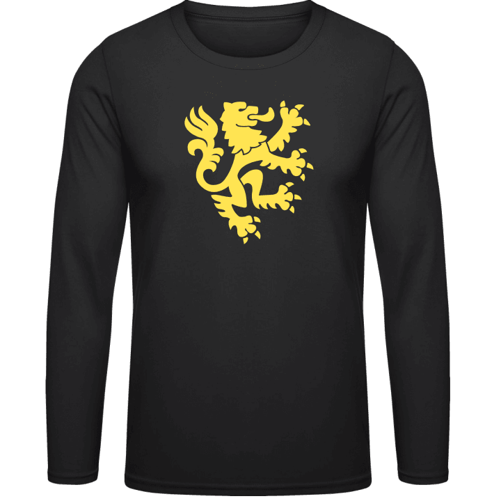 Rampant Lion Coat of Arms Langermet skjorte contain pic