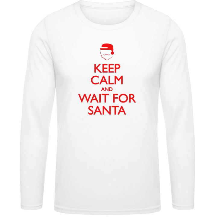 Keep Calm and Wait for Santa Langermet skjorte 0 image