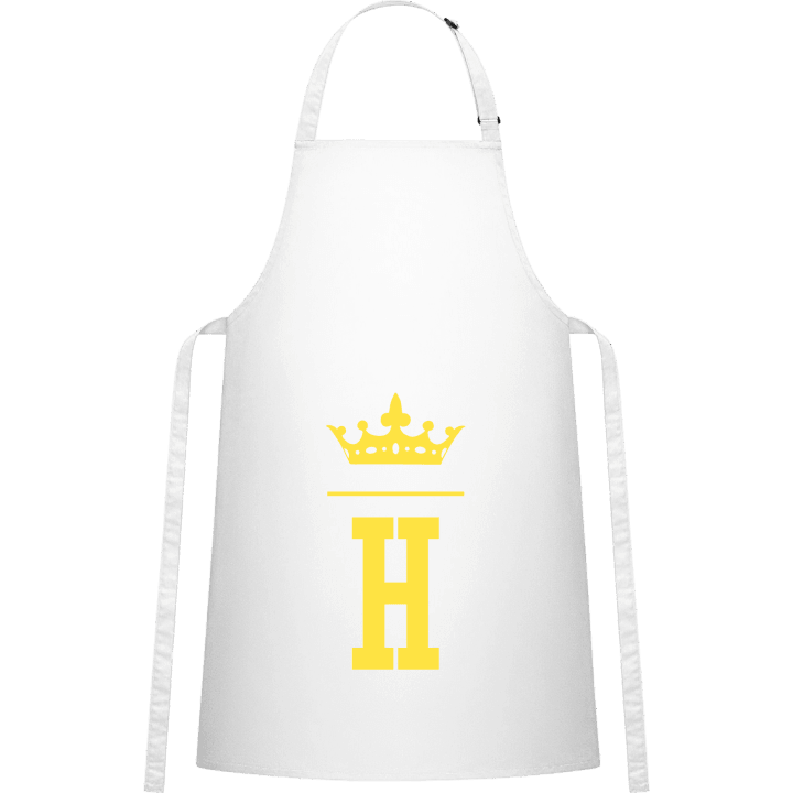 H Initial Name Crown Delantal de cocina 0 image