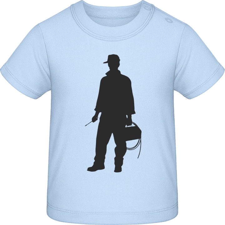 Electrician Silhouette Baby T-Shirt contain pic