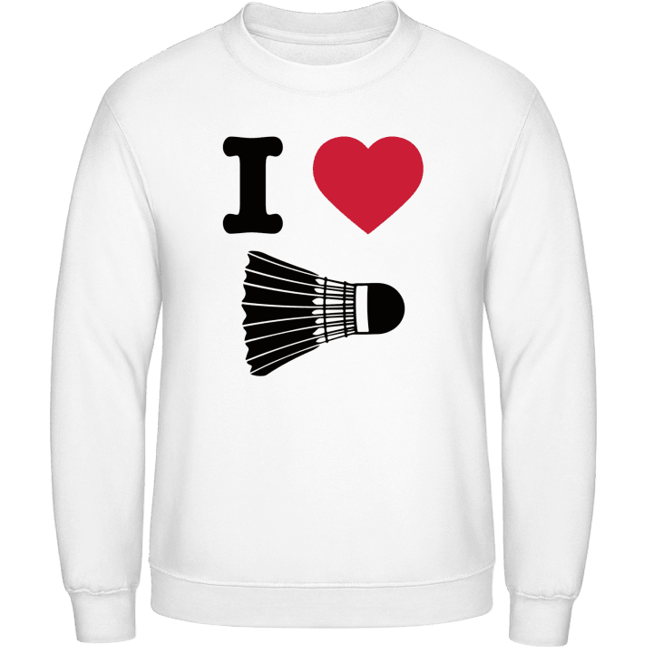 I Heart Badminton Sweatshirt contain pic