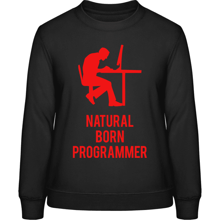 Natural Born Programmer Sudadera de mujer contain pic