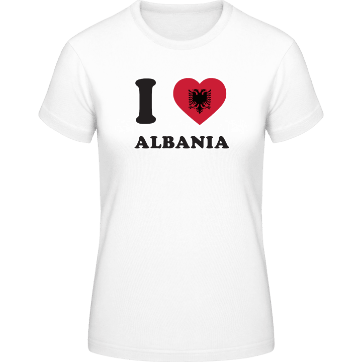 I Love Albania T-shirt til kvinder 0 image