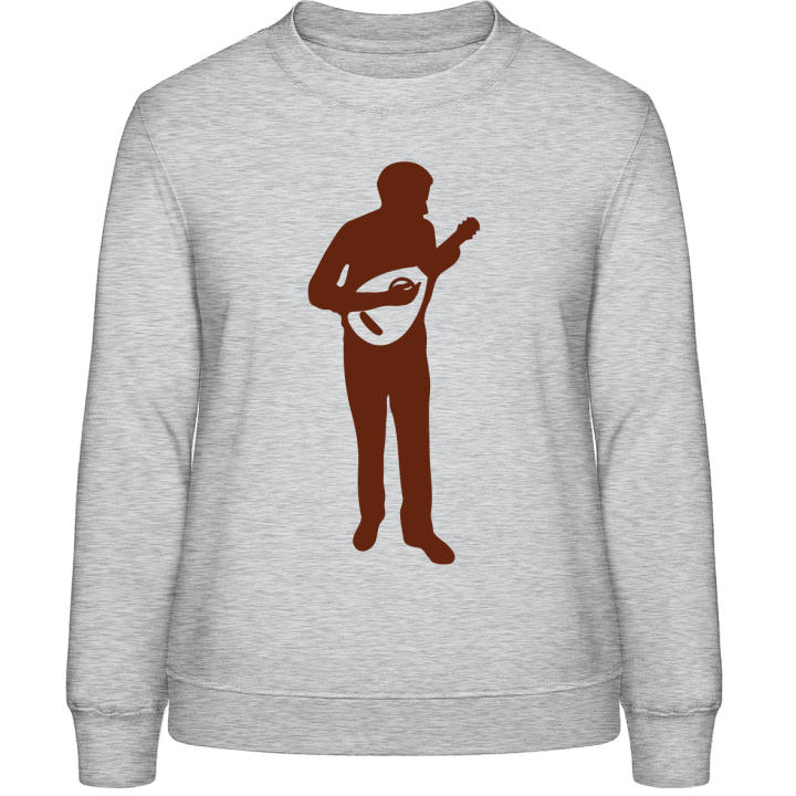 Mandolinist Illustration Sweatshirt för kvinnor contain pic