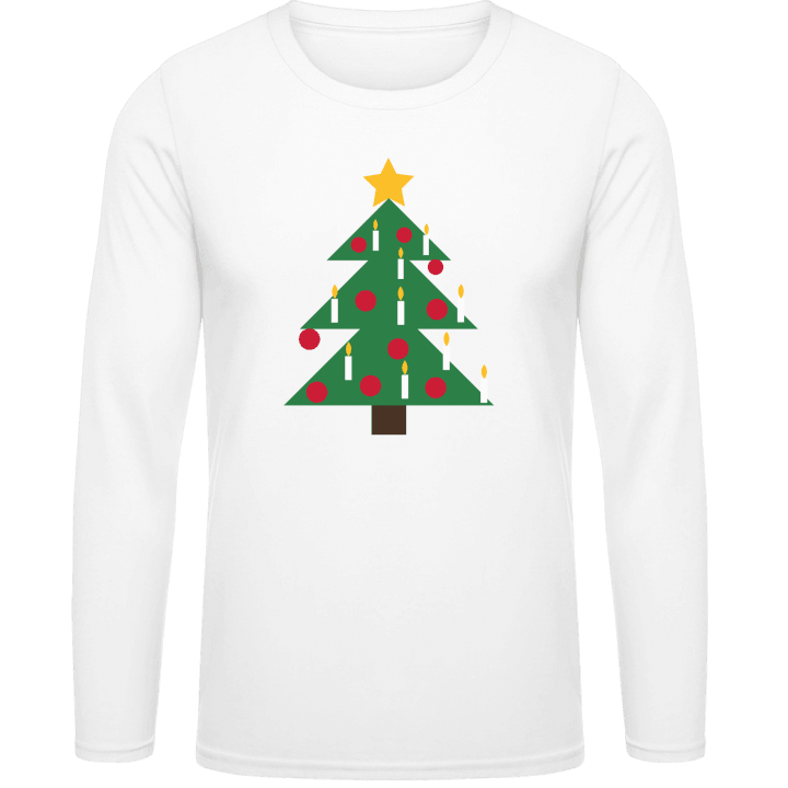 Decorated Christmas Tree Long Sleeve Shirt 0 image