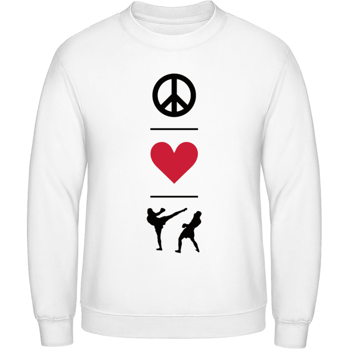 Peace Love Muay Thai Sweatshirt contain pic