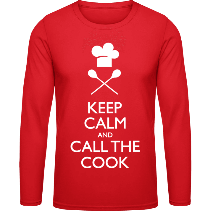 Keep Calm And Call The Cook Långärmad skjorta contain pic