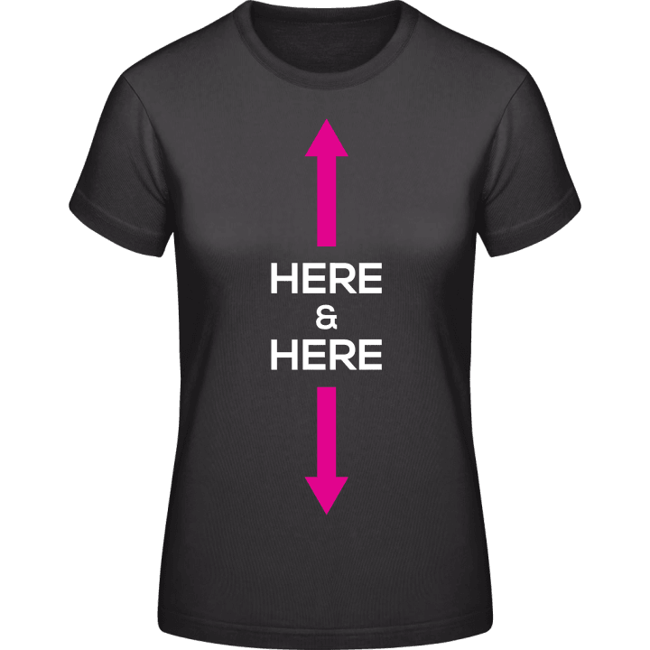 Here And Here Arrow Women T-Shirt 0 image