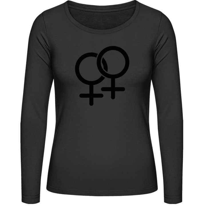 Lesbian Symbol T-shirt à manches longues pour femmes contain pic