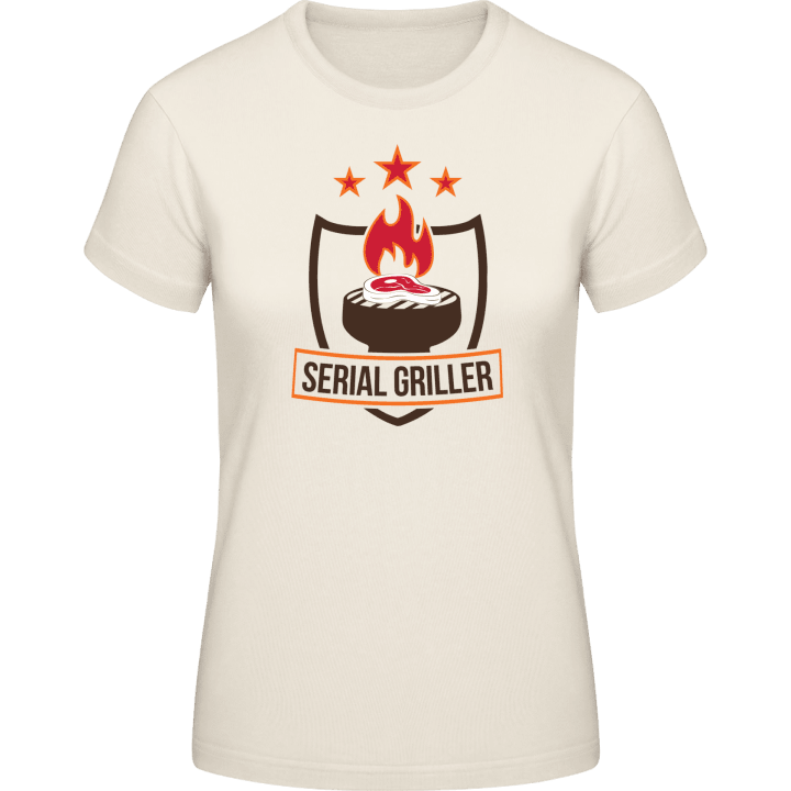 Serial Griller Flame Frauen T-Shirt contain pic