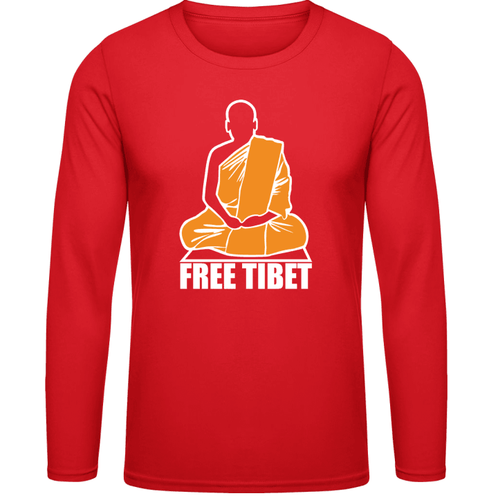 Free Tibet Mönch Langarmshirt contain pic