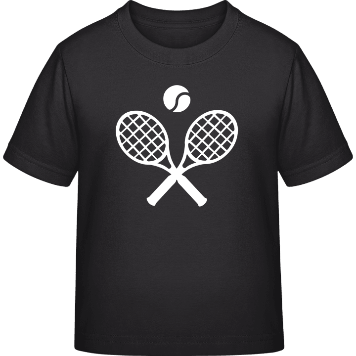 Crossed Tennis Raquets T-skjorte for barn contain pic