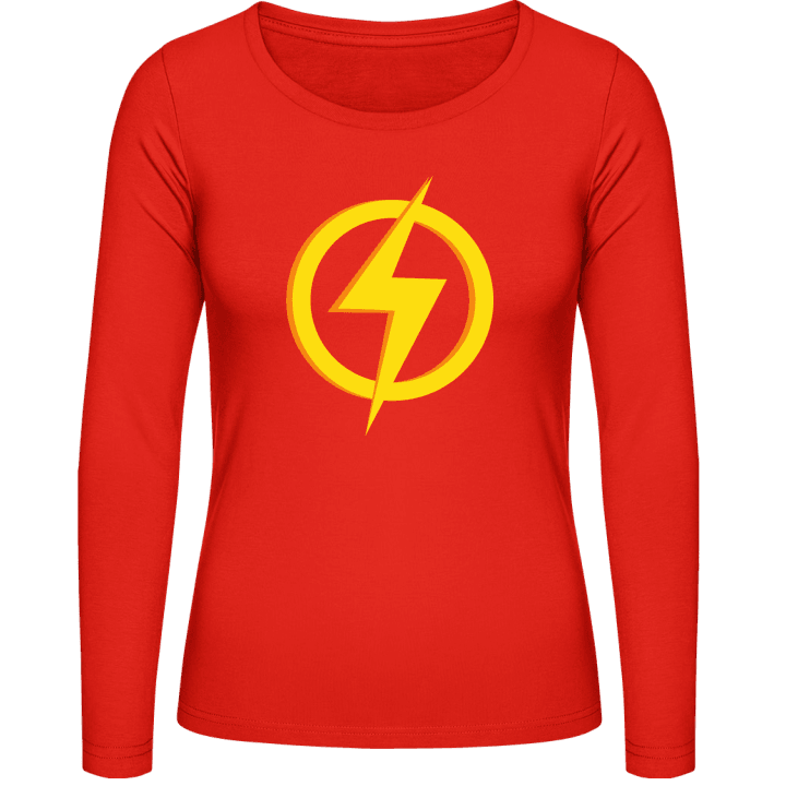 Superhero Flash Logo Frauen Langarmshirt 0 image
