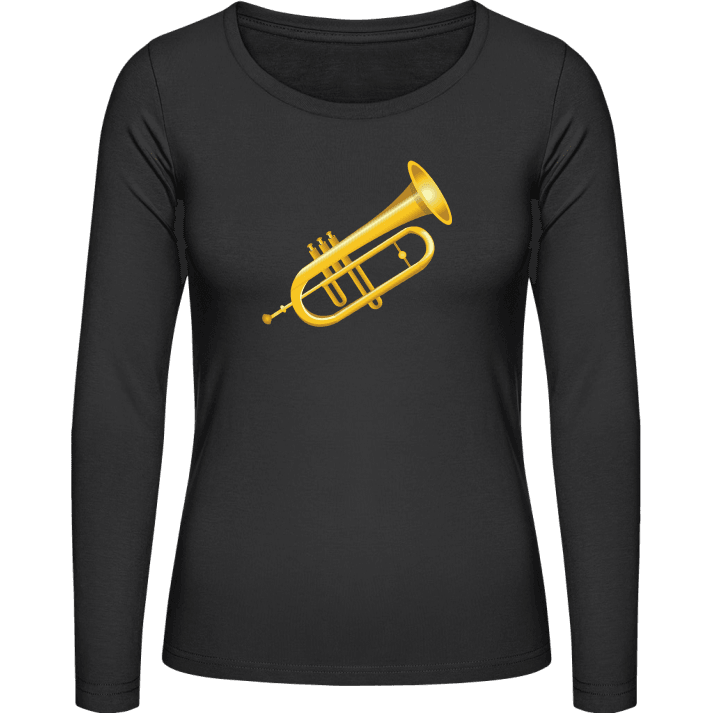 Golden Trumpet Vrouwen Lange Mouw Shirt contain pic
