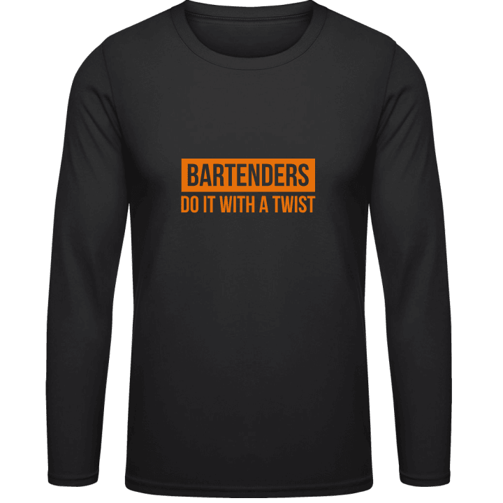 Bartenders Do It With A Twist Shirt met lange mouwen contain pic