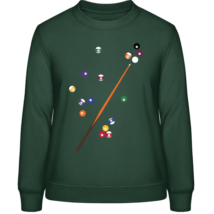Billiards Illustration Sweatshirt för kvinnor contain pic