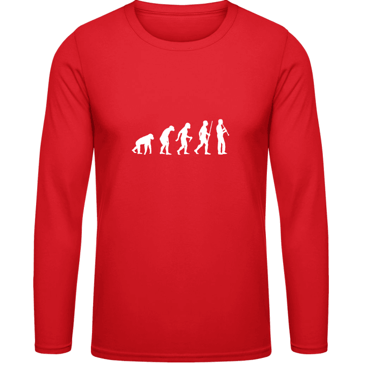 Clarinet Player Evolution T-shirt à manches longues contain pic
