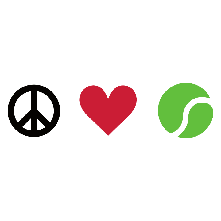 Peace Love Tennis Stofftasche 0 image