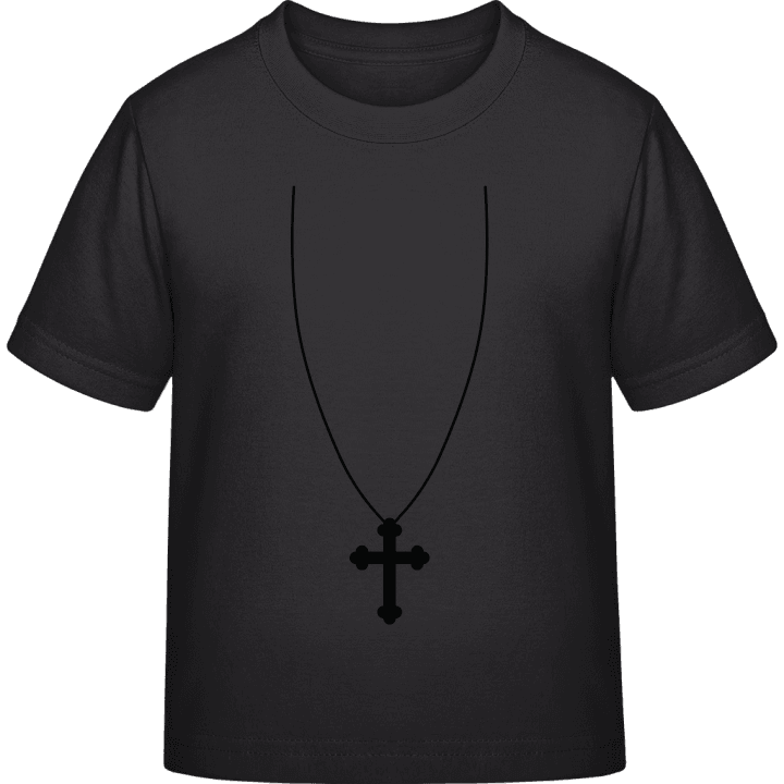 Cross Necklace T-skjorte for barn contain pic