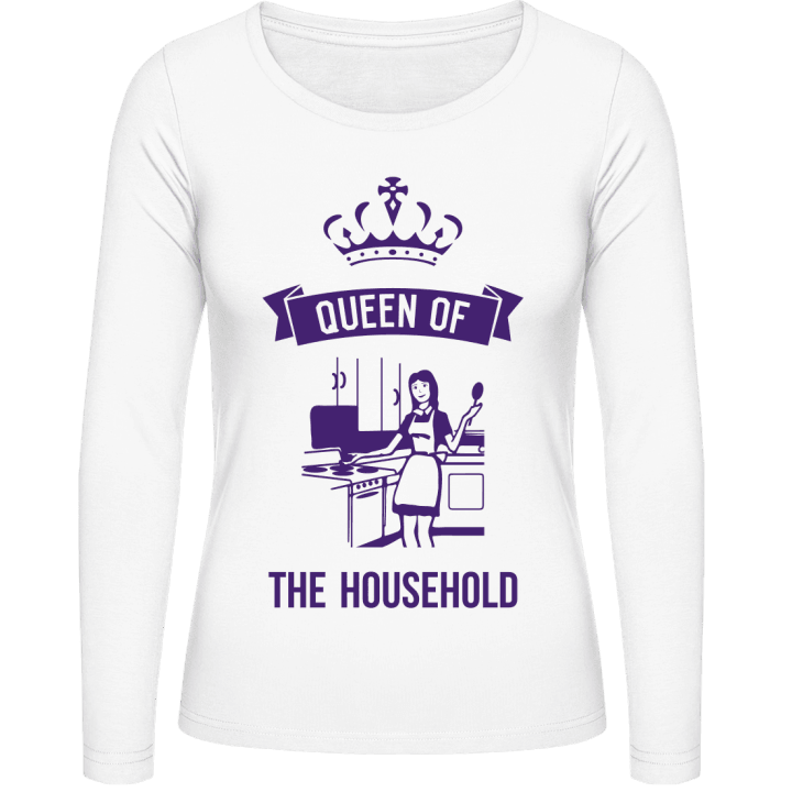 Queen Of Household T-shirt à manches longues pour femmes contain pic