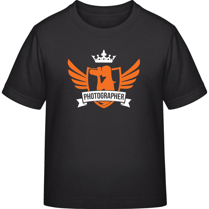 Female Photographer Winged Kids T-shirt contain pic