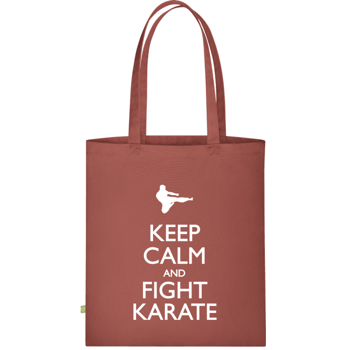 Keep Calm and Fight Karate Väska av tyg contain pic