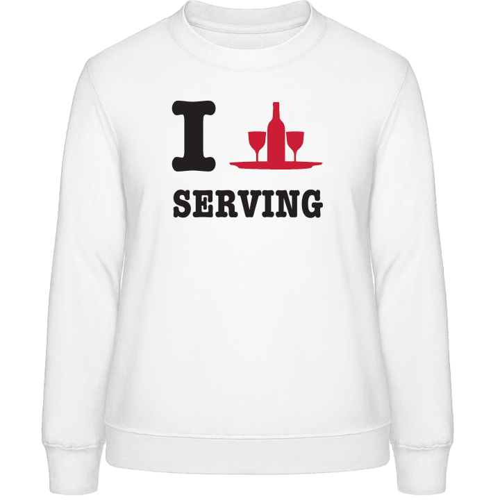I Love Serving Sweat-shirt pour femme contain pic