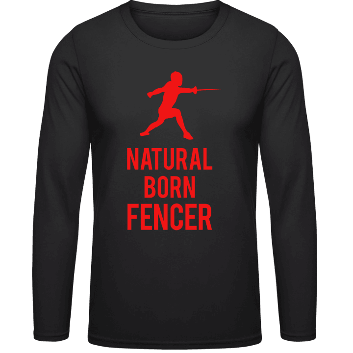 Natural Born Fencer Camicia a maniche lunghe contain pic