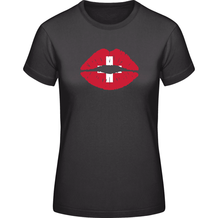 Switzerland Kiss Flag Frauen T-Shirt 0 image