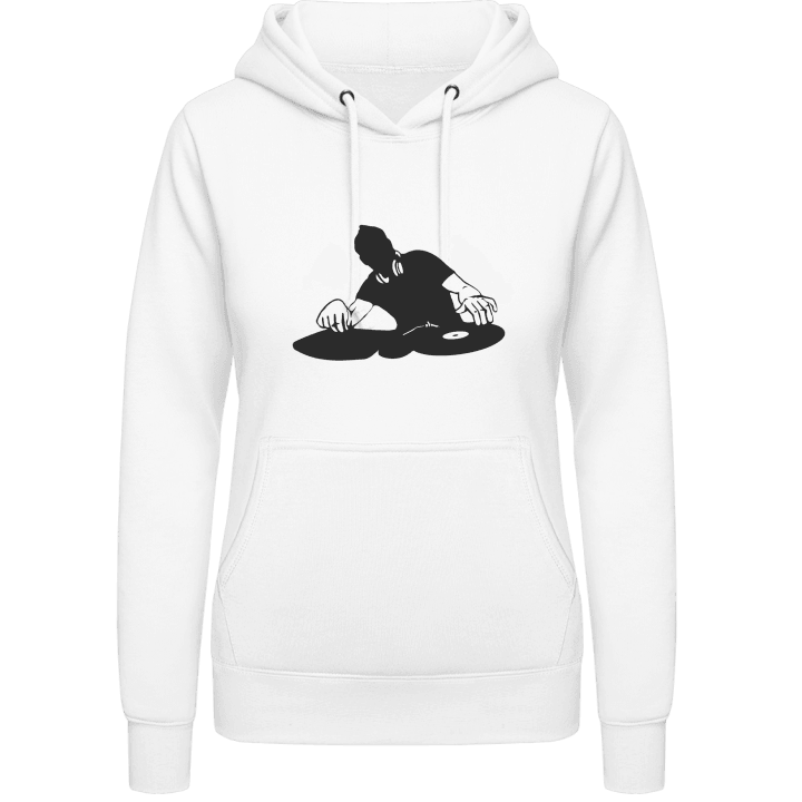 DeeJay Scratching Action Vrouwen Hoodie contain pic