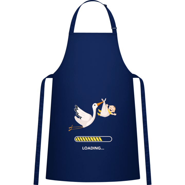 Baby Loading Stork And Baby Delantal de cocina 0 image