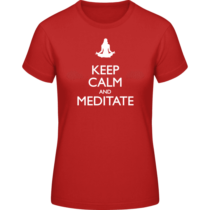Keep Calm and Meditate Vrouwen T-shirt 0 image