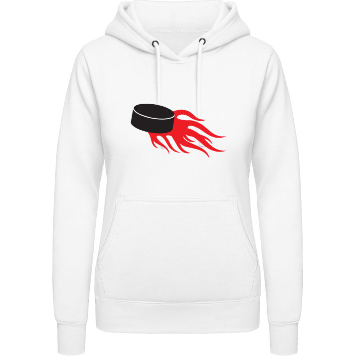 Ice Hockey On Fire Vrouwen Hoodie contain pic