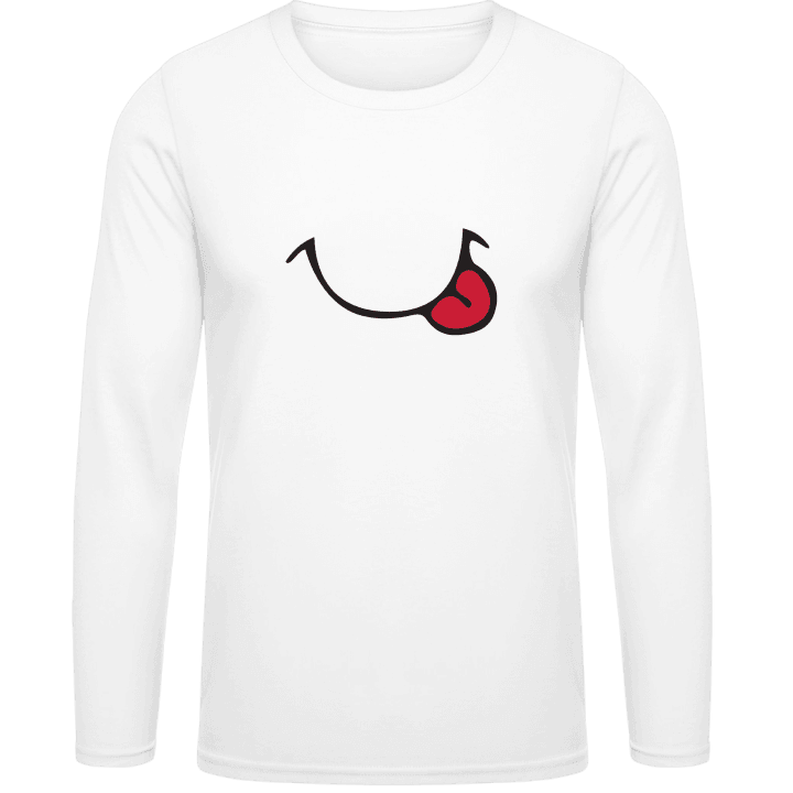 Yummy Smiley Mouth T-shirt à manches longues contain pic