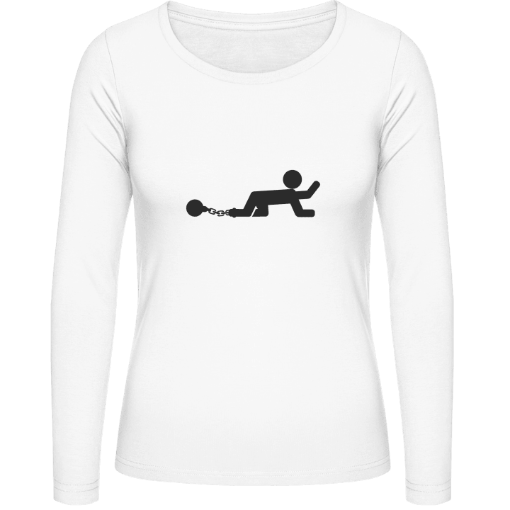 Chained Man Icon T-shirt à manches longues pour femmes contain pic