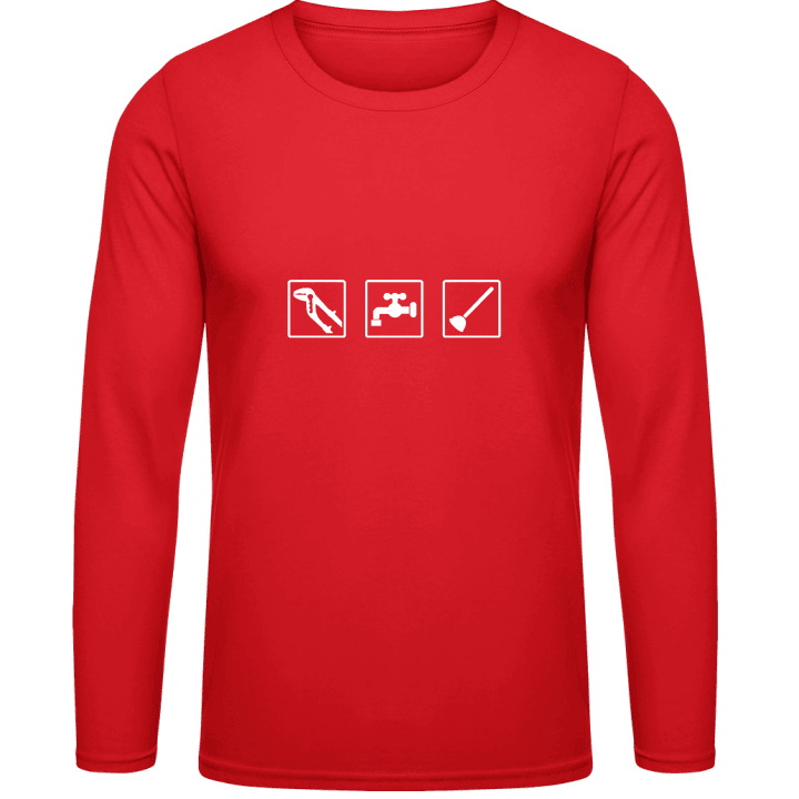 Plumber Illustration Long Sleeve Shirt contain pic