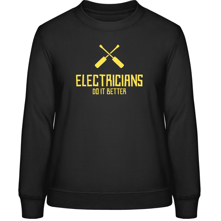 Electricians Do It Better Sweatshirt för kvinnor contain pic