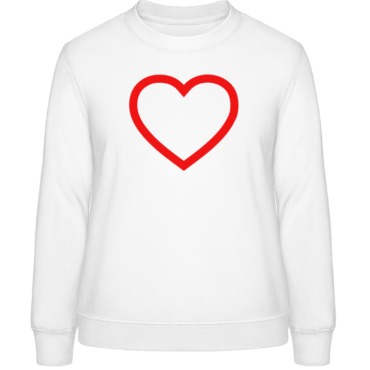 Heart Outline Sweatshirt för kvinnor contain pic