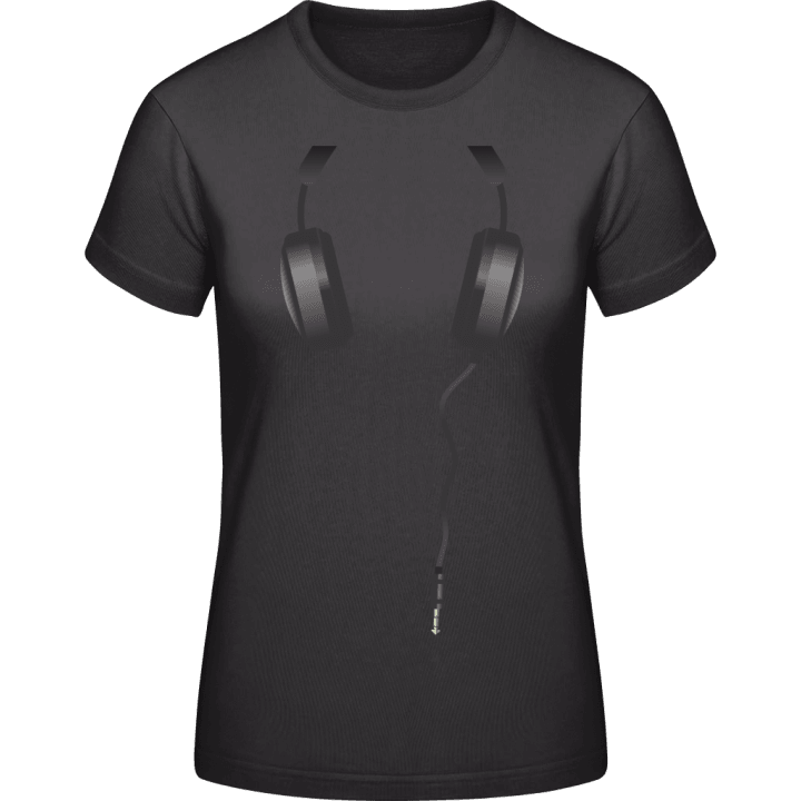 Headphones Frauen T-Shirt contain pic