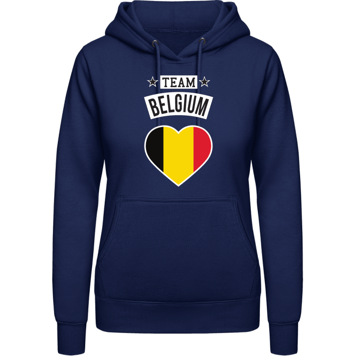 Team Belgium Heart Hoodie för kvinnor contain pic