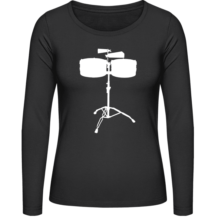 Drums Langermet skjorte for kvinner contain pic