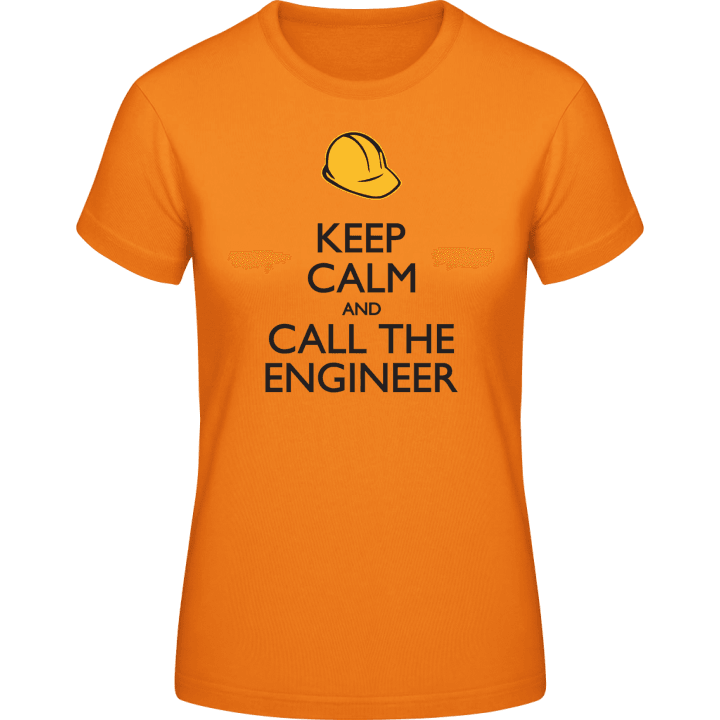 Keep Calm and Call the Engineer T-shirt för kvinnor contain pic