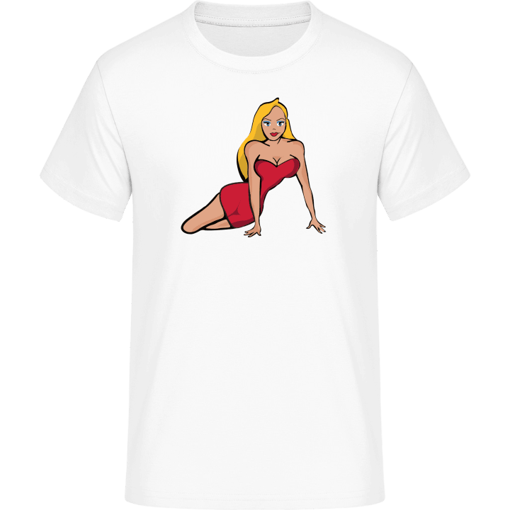 Hot Blonde Woman T-Shirt contain pic